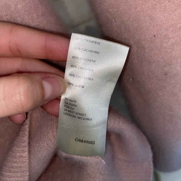 Free People Cashmere Cardigan Pink Button Up Sweater - Picture 4 of 6